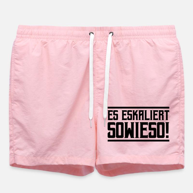 It's escalating anyway! - Swim Trunks - pink