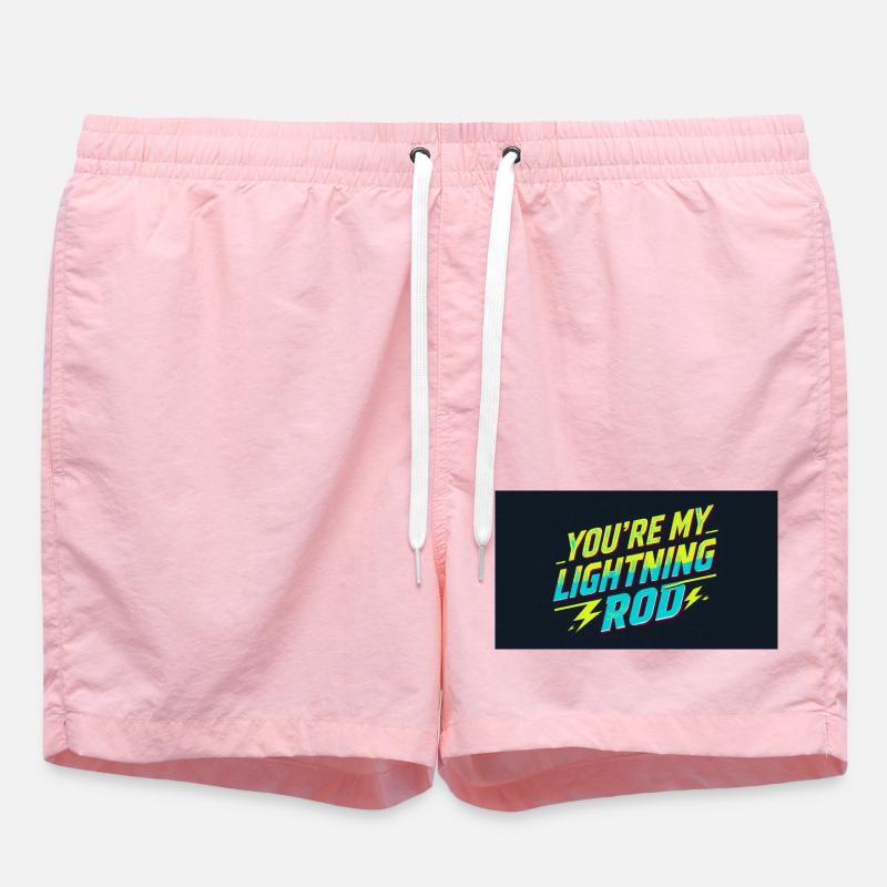 Du bist mein Blitzableiter - Badeshorts - Pink