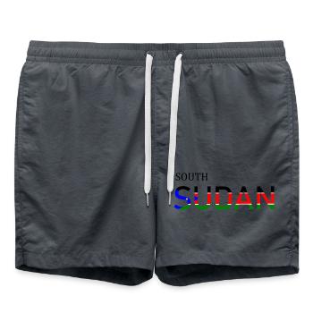 Abstract Design with Colorful Geometric Patterns - Swim Trunks -  - Front