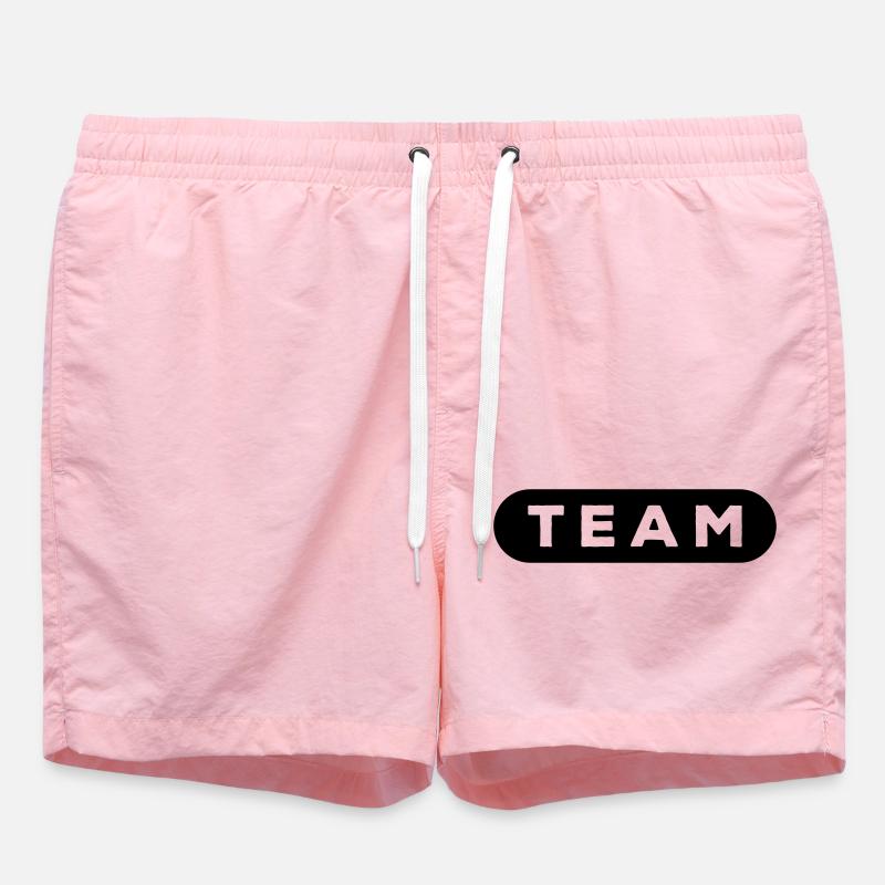 team_01 - Short de bain - rose
