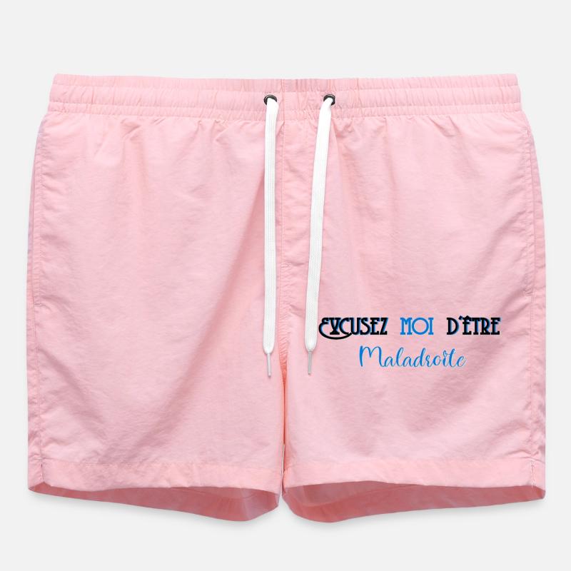Excusez moi d etre maladroite - Short de bain - rose