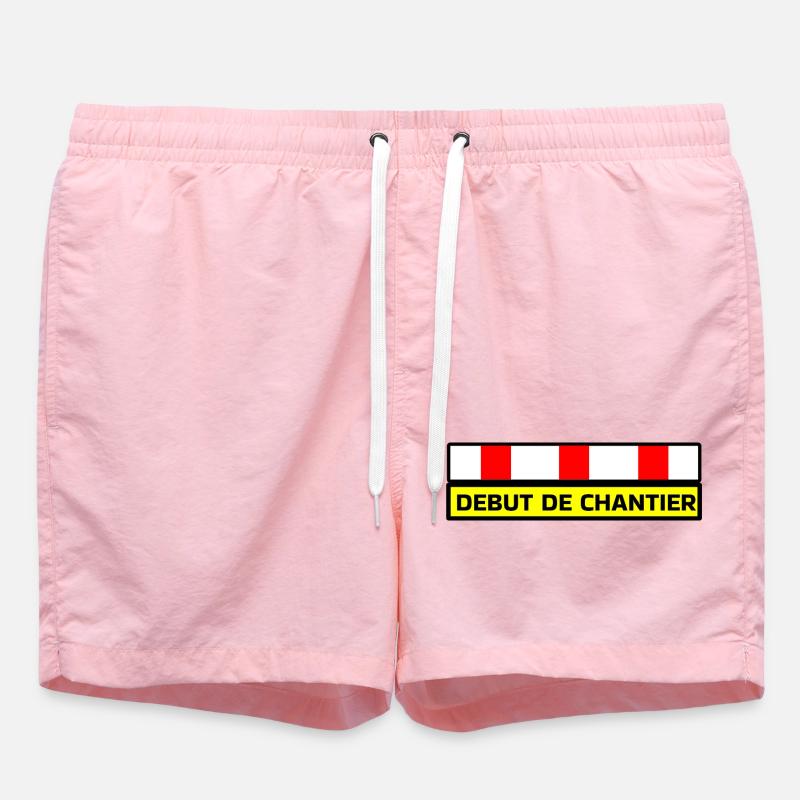 Debut de Chantier  - Short de bain - rose