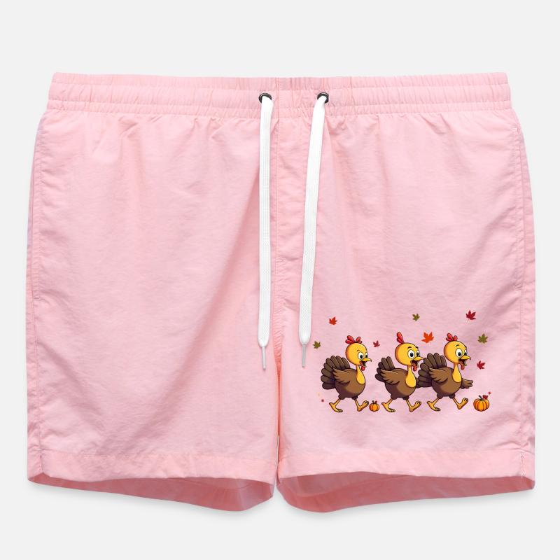 Bébé dinde de Thanksgiving - Short de bain - rose