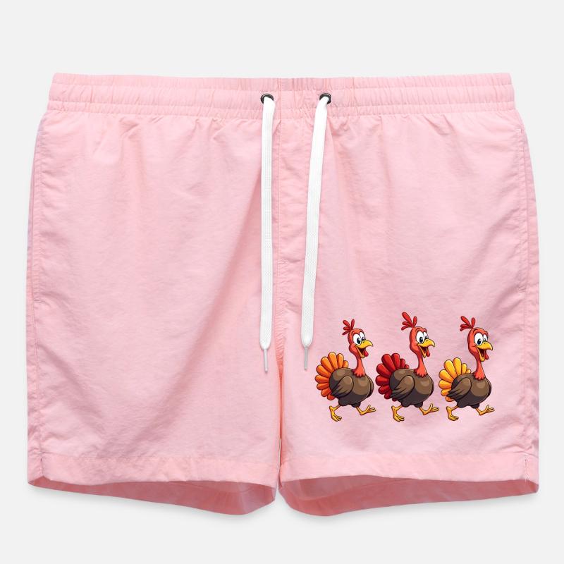 Bébé dinde de Thanksgiving - Short de bain - rose