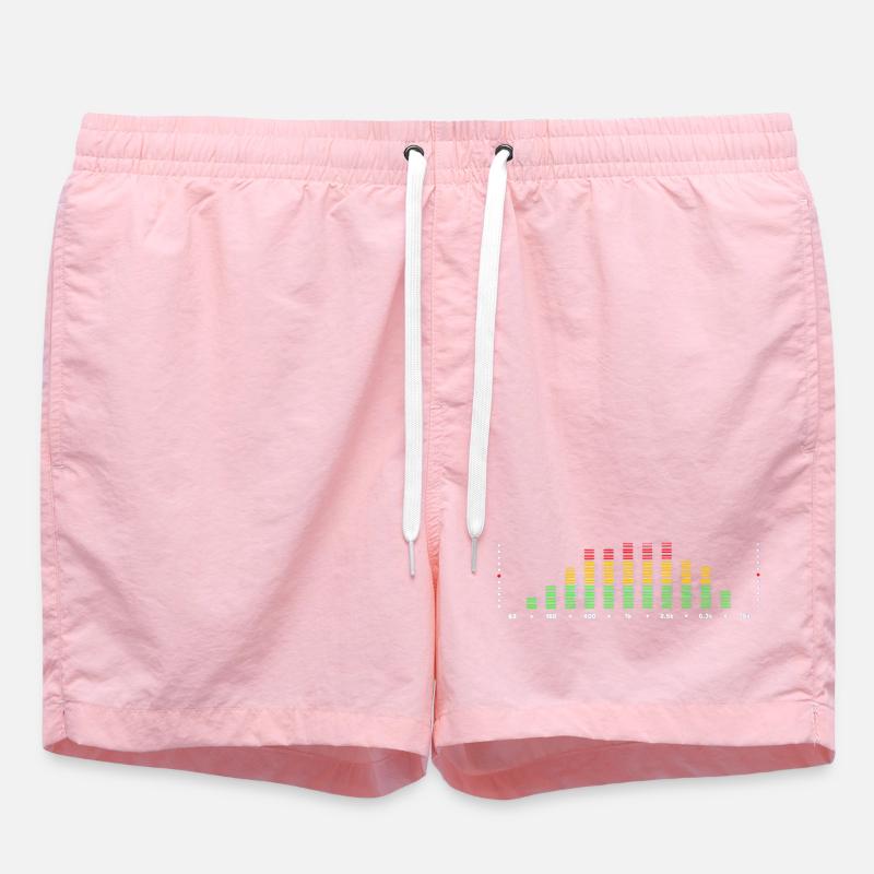 Rainbow Equalizer Pulse - Swim Trunks - pink