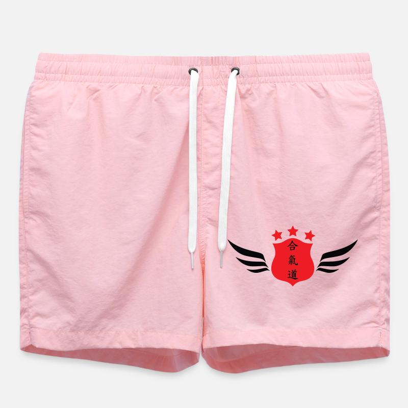 Aïkido - Art Martial - Aïkidoka - Short de bain - rose