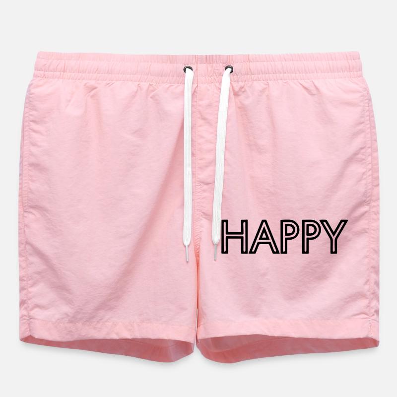 Glücklich - Badeshorts - Pink