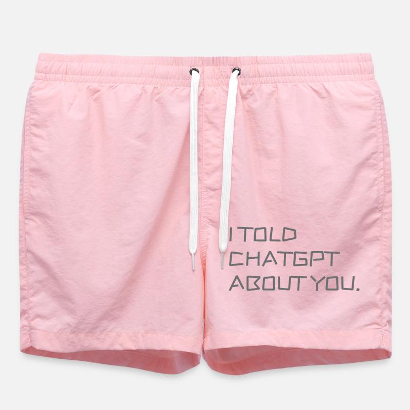 Ich habe ChatGPT von dir erzählt - Badeshorts - Pink