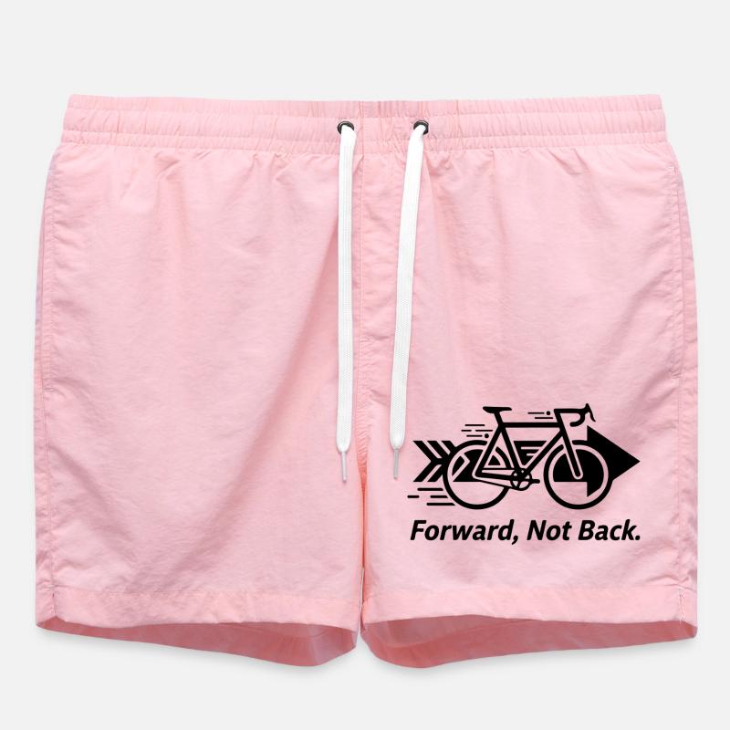 Midnight Noir Silhouette Pattern - Swim Trunks - pink