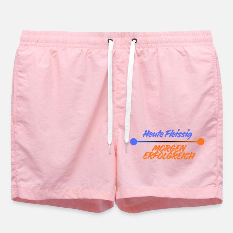 BUSY TODAY. TOMORROW SUCCESSFUL. - Swim Trunks - pink