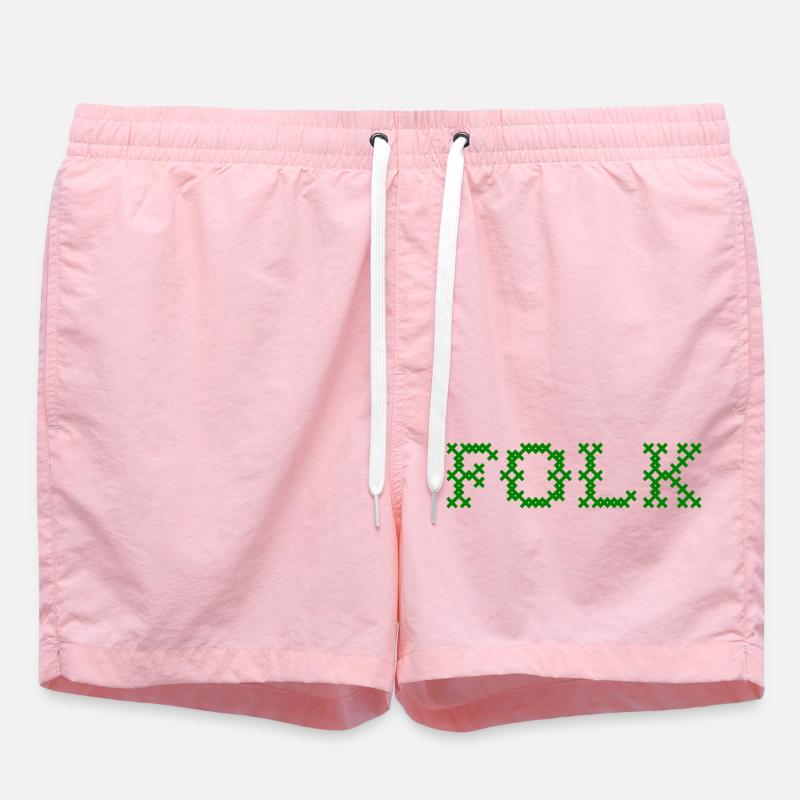 Folklore populaire - Short de bain - rose