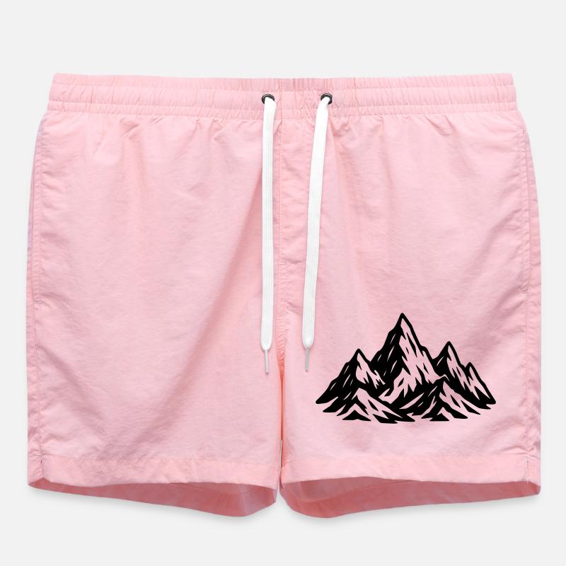 Monts symboliques de la Berge - Short de bain - rose