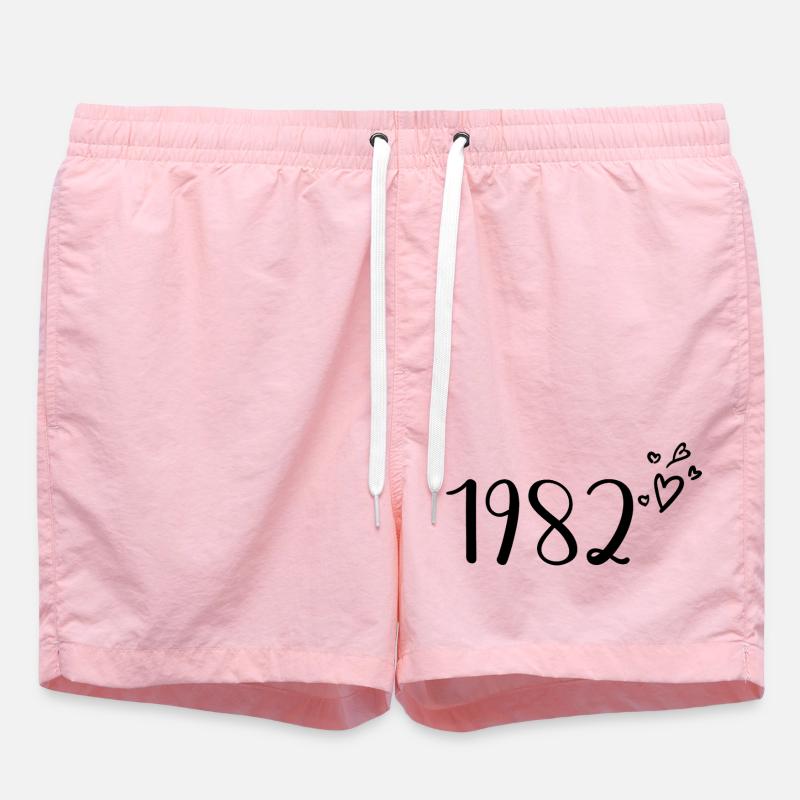 1982 - Short de bain - rose