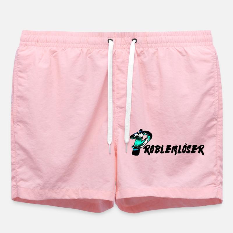 Problem solver text - Swim Trunks - pink