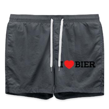 I love Bier (Farben änderbar) - Badeshorts -  - Vorne