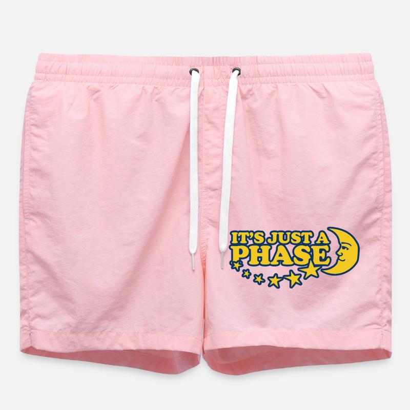 It's Just a Phase - Swim Trunks - pink