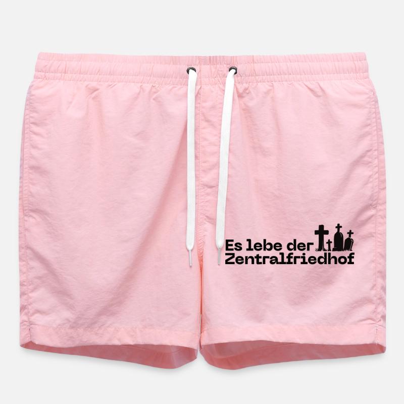 Vive le cimetière central - Vienne austropop - Short de bain - rose
