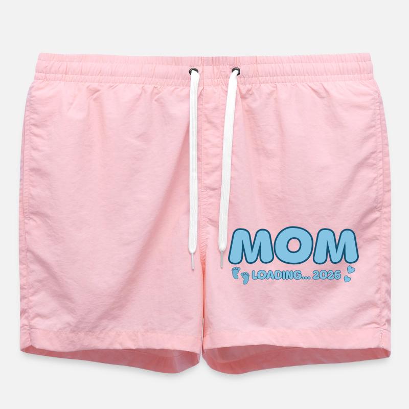 Mom Loading 2026 - Swim Trunks - pink