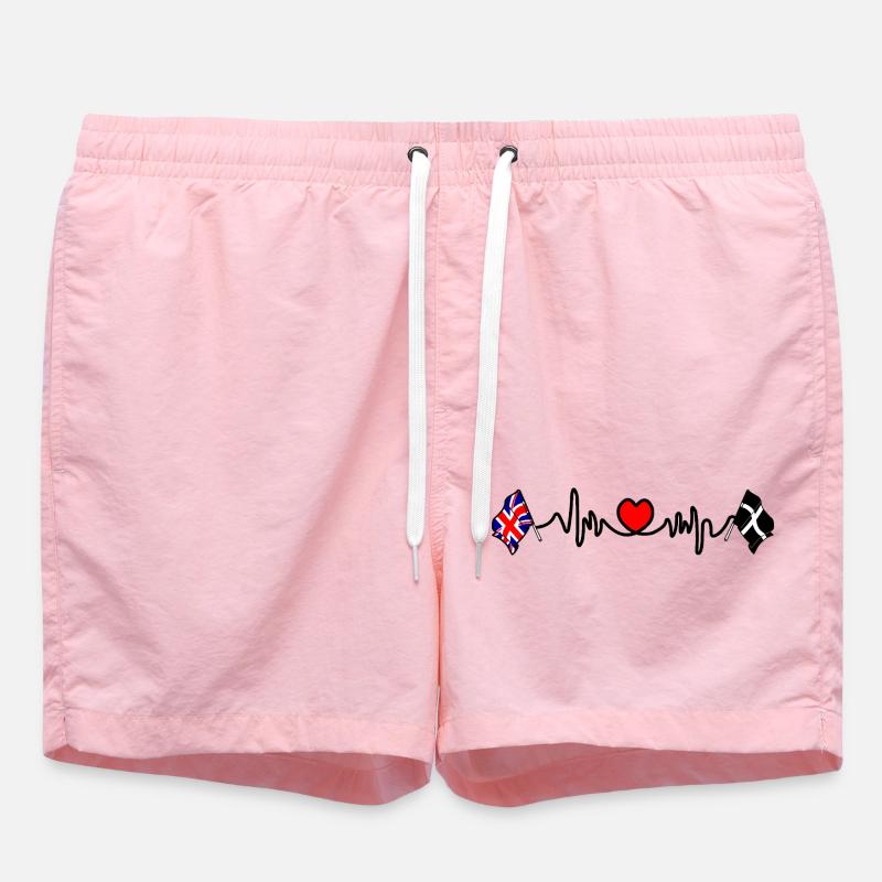 Cornwall & Great Britain - Swim Trunks - pink