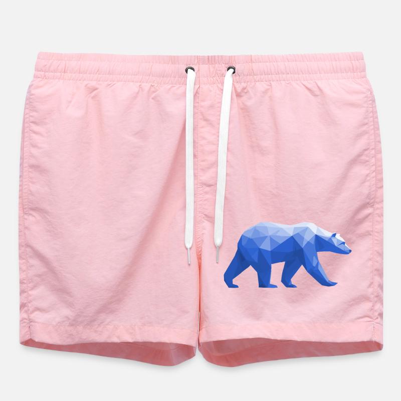 Polar Bär Polygon Eisbär Winter - Badeshorts - Pink