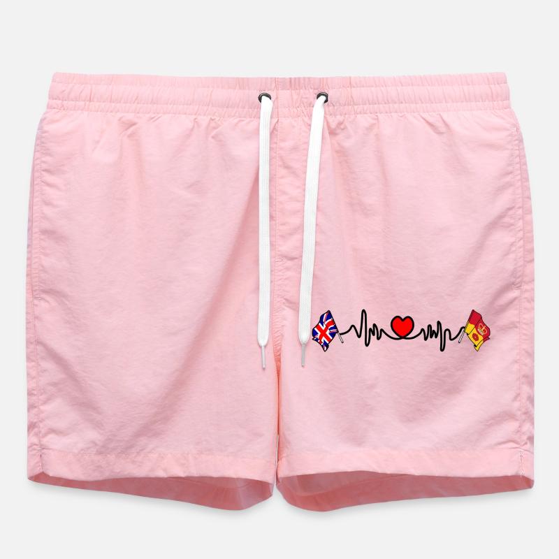 Herzfrequenz Hampshire & Großbritannien - Badeshorts - Pink