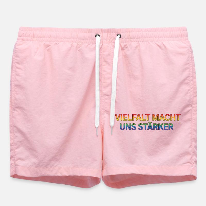 Diversity makes us stronger - Swim Trunks - pink