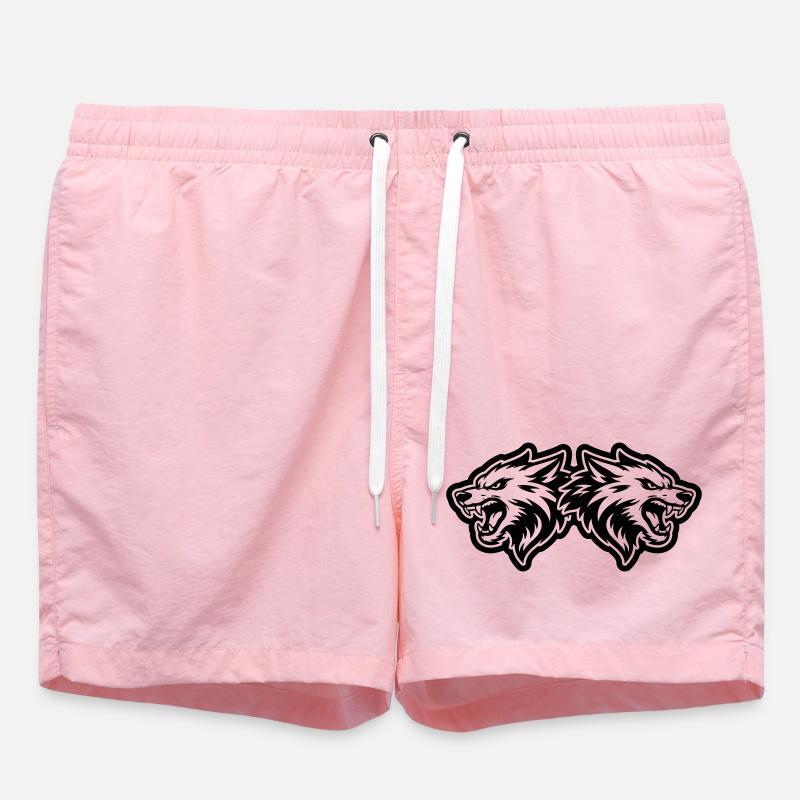 Wolf Pack - Swim Trunks - pink