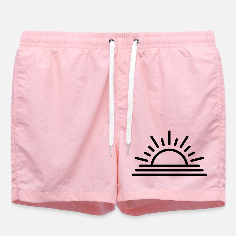 sunset - Swim Trunks - pink