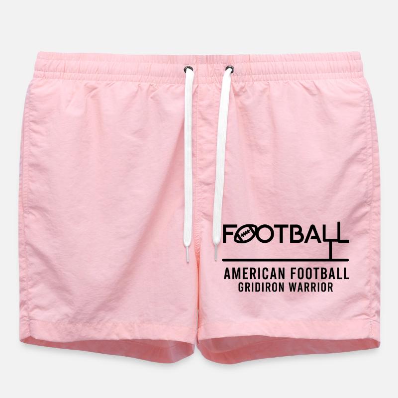 Conception du Guerrier du Football américain - Short de bain - rose