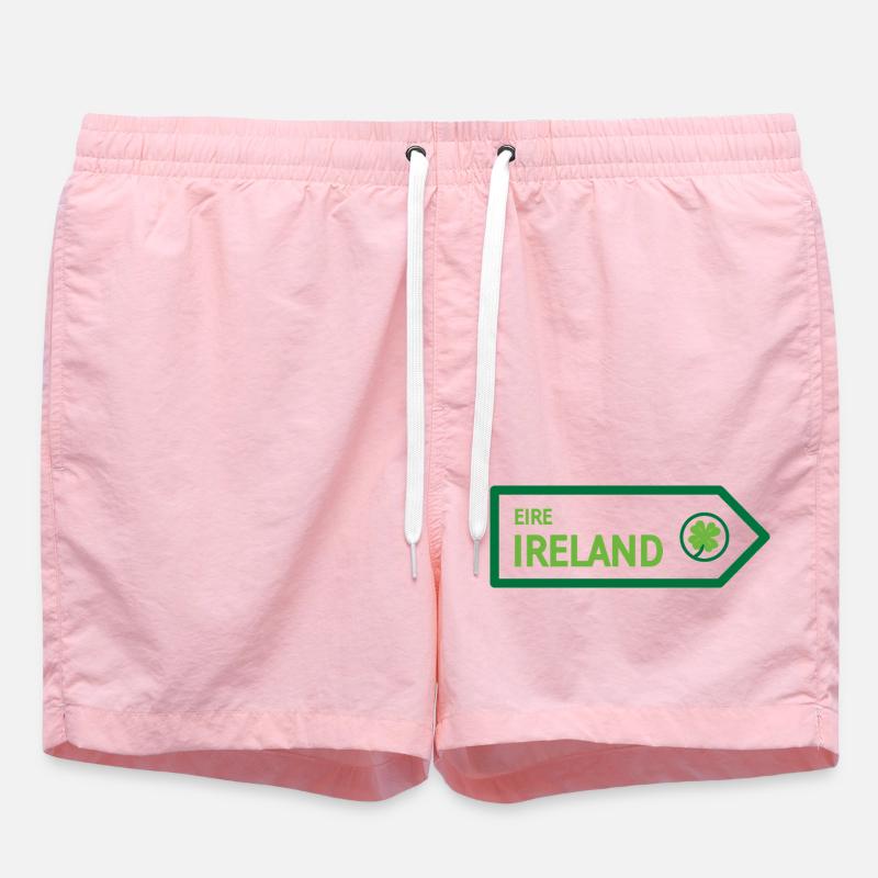 Panneau routier d’Irlande - Short de bain - rose