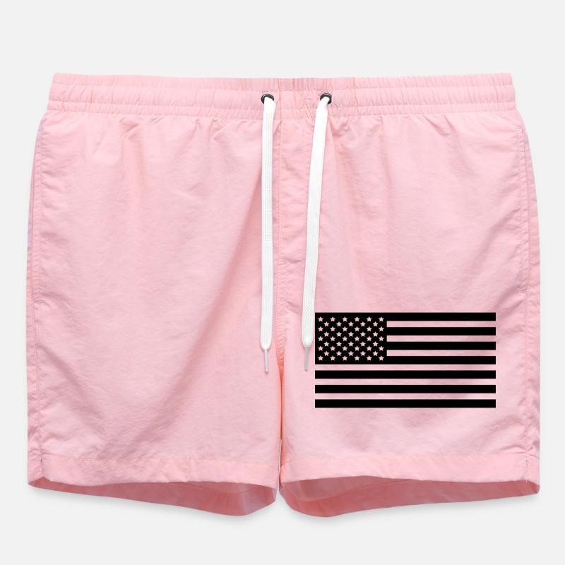 Use Flags - Swim Trunks - pink