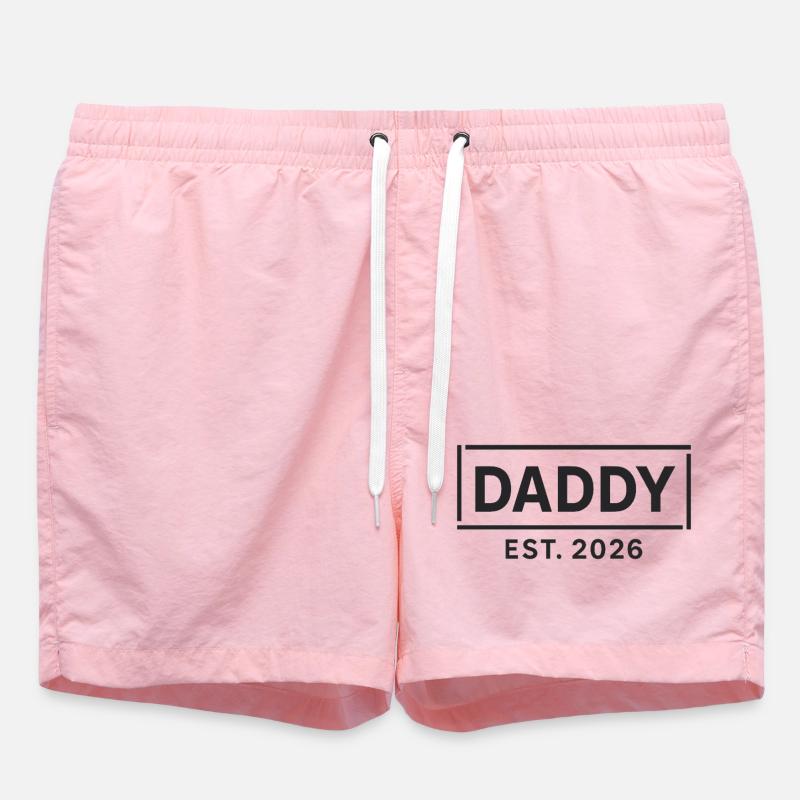 DADDY 2026 Stolzer werdender Vater - Badeshorts - Pink