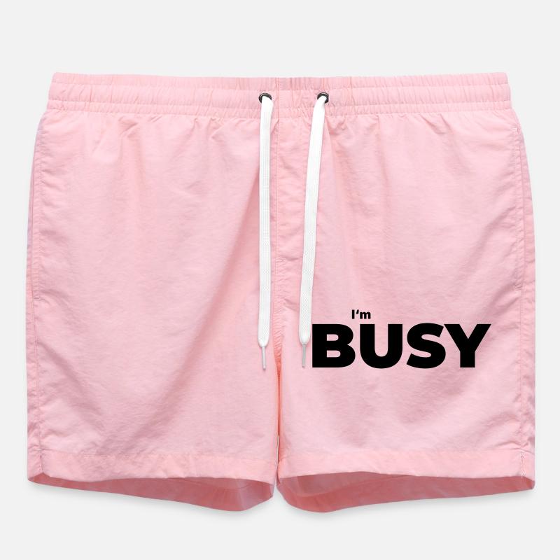 Beschäftigt mit beschäftigt sein - Badeshorts - Pink