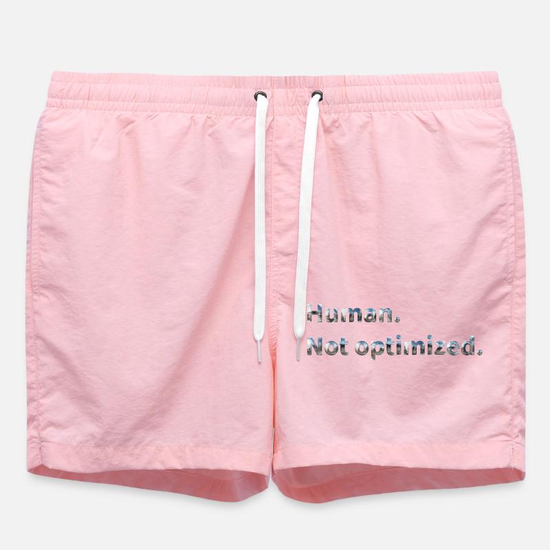 Humain. Pas optimisé. - Short de bain - rose
