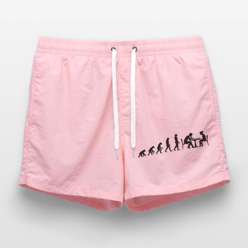 EVOLUTION TO CHESS MASTER – MATE! CHESSLOVER Swim Trunks