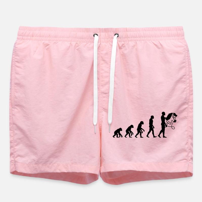 EVOLUTION HOBBYHORSING! STECKENPFERD LIEBE - Badeshorts - Pink