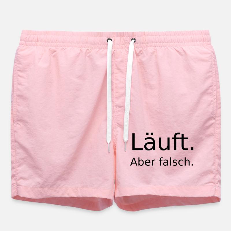 Runs ... but wrong - Swim Trunks - pink