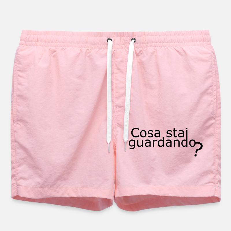 Looking - Swim Trunks - pink