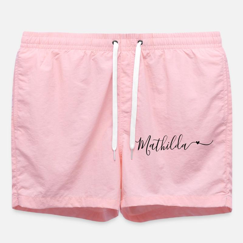 Mathilda Prénom décoratif - Short de bain - rose