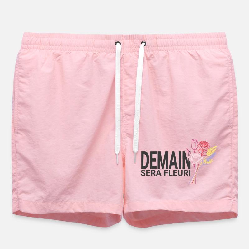 Demain Sera Fleuri – Ligne Florale - Short de bain - rose