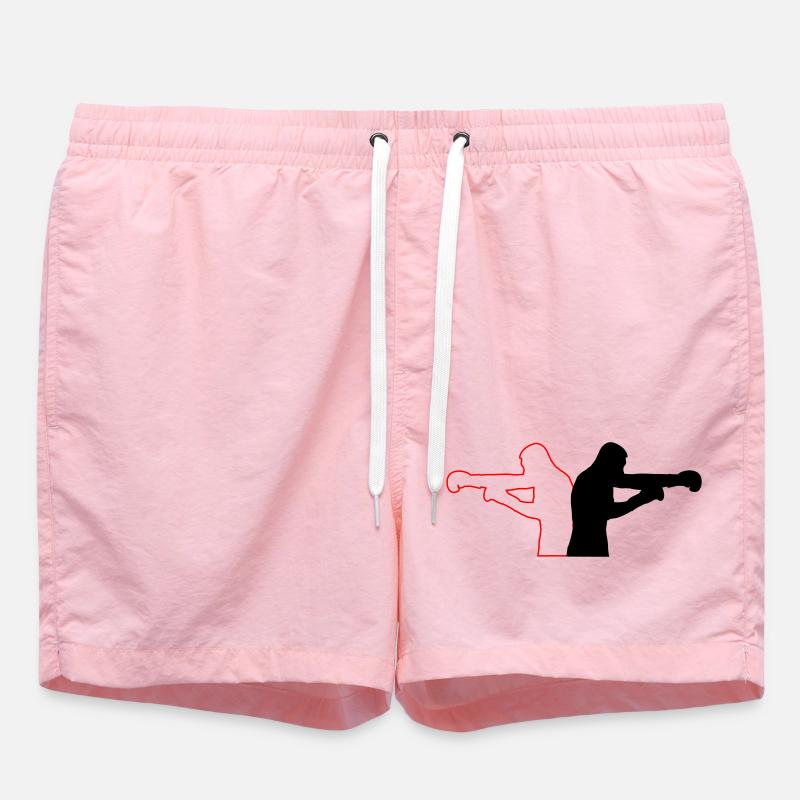 boxe - Short de bain - rose