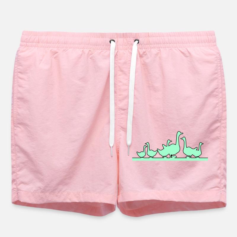Canards Oies - Short de bain - rose