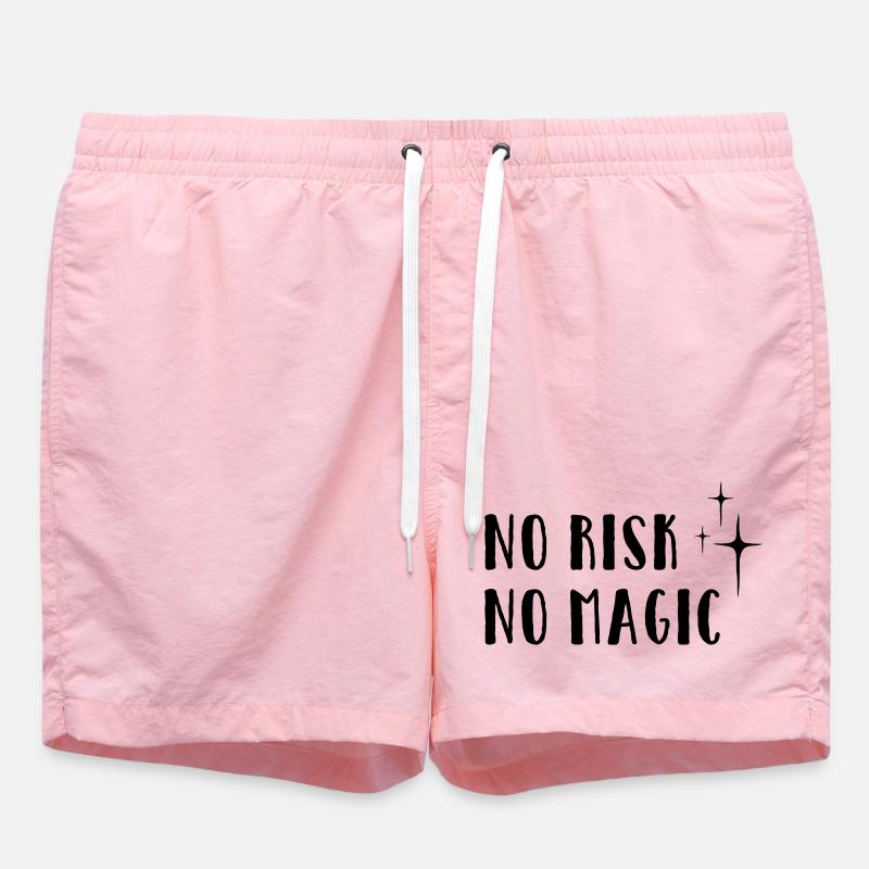 Aucun risque – Pas de magie - Short de bain - rose
