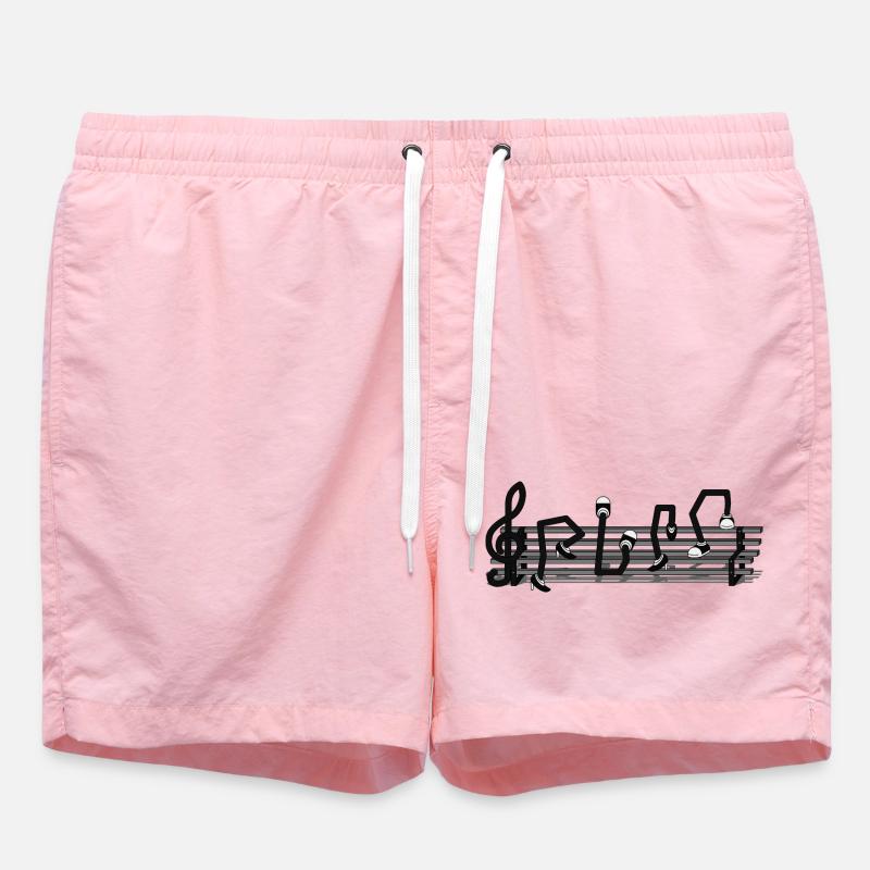 GIVE THE NOTE - Swim Trunks - pink