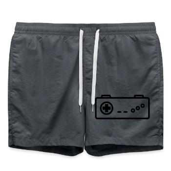Icône de contour rétro de manette - Short de bain -  - Devant