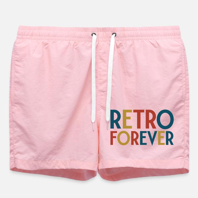 Retro forever - Short de bain - rose