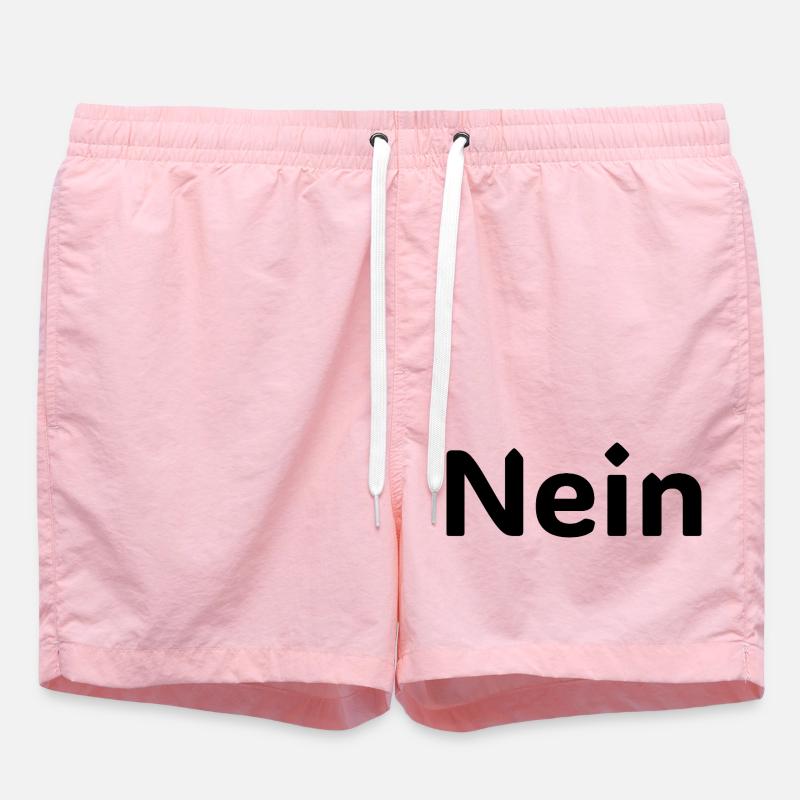 Nein – Lustiger Deutscher Statement Spruch - Short de bain - rose
