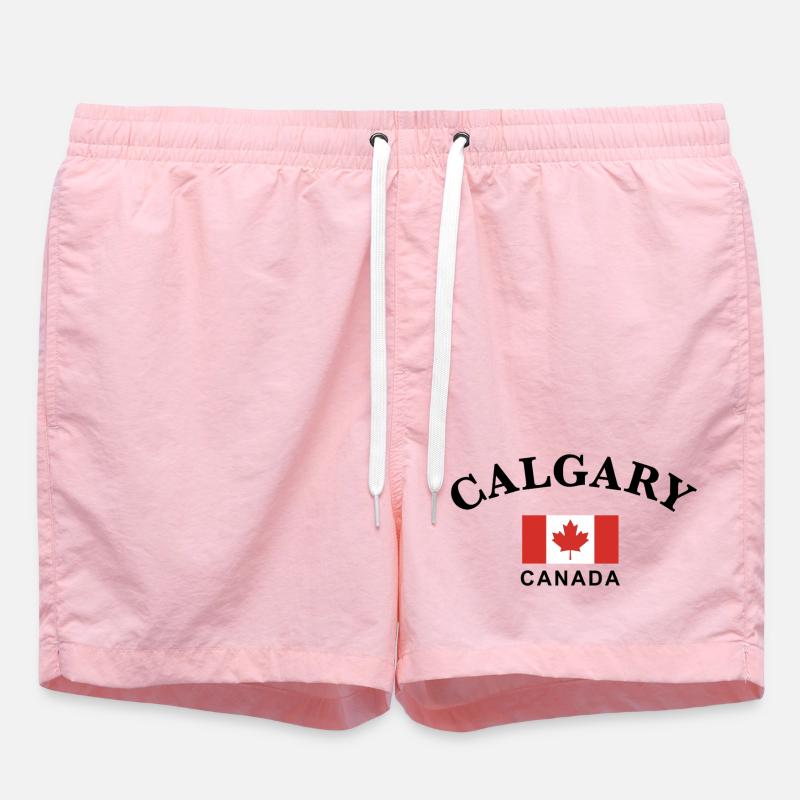 Calgary, Canada - Short de bain - rose