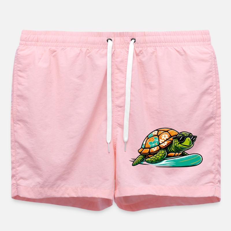 Planche de surf Hawaïenne Turtle - Short de bain - rose