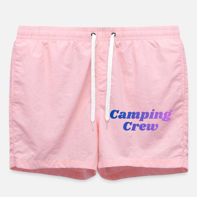 Camping Crew - Swim Trunks - pink